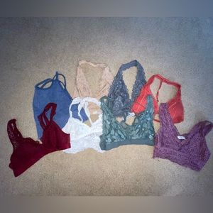 aerie, free people, and more bralettes